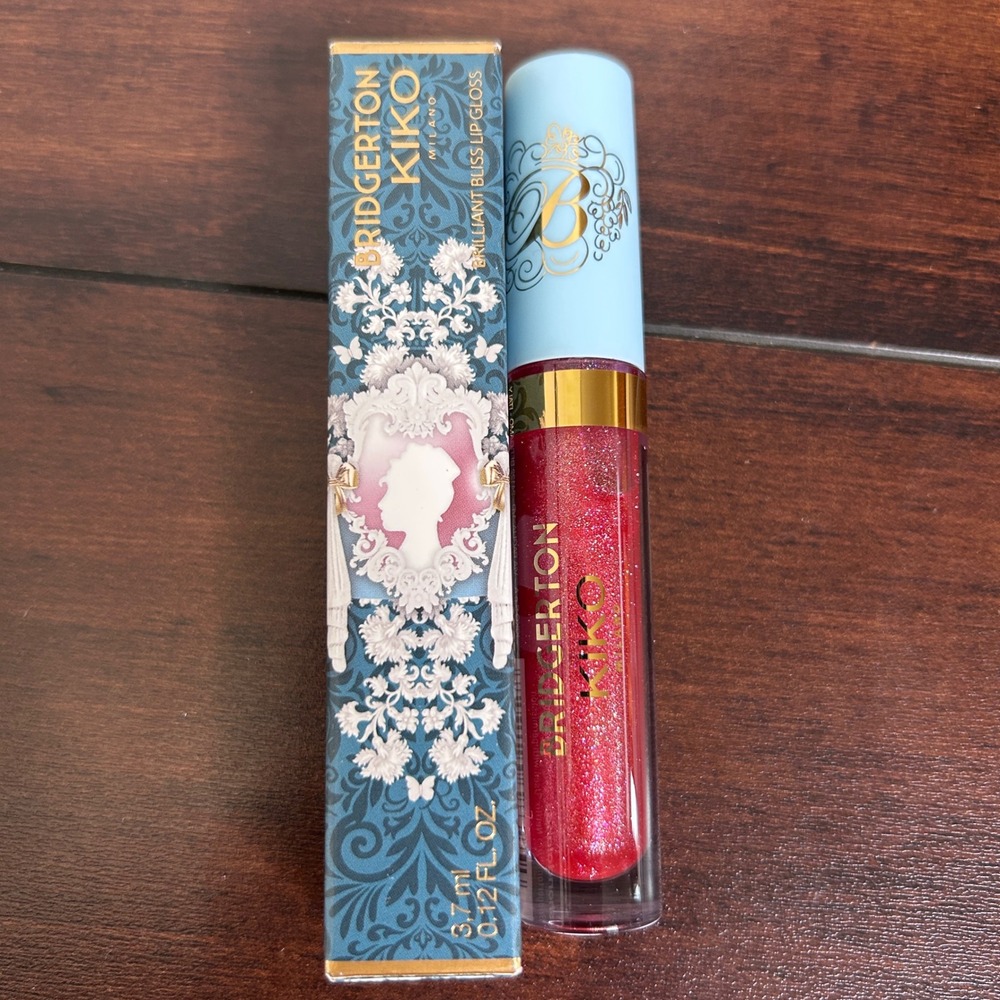 NIB Kiko Milano Bridgerton Lip Gloss Women 0.12oz 04 Passion's Pout Shimmer Red